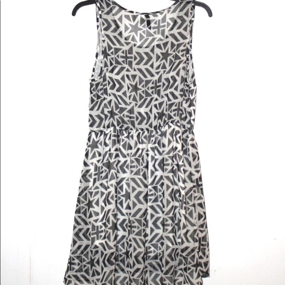 AMAZING Worn once H&M black and white strap dress size Large - Picture 3 of 3